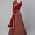 Maroon Colored Zari and Sequins Embroidered Raw Silk Fabric Indian Wedding Lehenga Dress