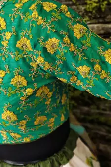 Ravishing Green Dori and Sequins Embroidered & Digital Printed Designer Floral Silk Lehenga