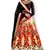 Cream And Black Dori And Sequins Embroidered Art Silk Party Wear Lehenga Choli