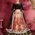 Mesmerizing Cream and Black Dori and Sequins Embroidered Art Silk Party wear Lehenga Choli