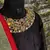 Mesmerizing Cream and Black Dori and Sequins Embroidered Art Silk Party wear Lehenga Choli