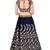 Glamorous Blue Zari, Dori And Sequins Embroidered Japan Satin Semi Stitched Lehenga Choli For Wedding