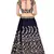 Glamorous Blue Zari, Dori And Sequins Embroidered Japan Satin Semi Stitched Lehenga Choli For Wedding