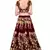 Enchanting Maroon Dori, Badla & Sequins Embroidered Semi Velvet Lehenga Choli for bride