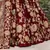 Enchanting Maroon Dori, Badla & Sequins Embroidered Semi Velvet Lehenga Choli for bride