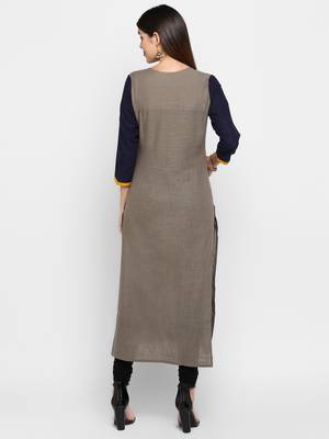 Multicolor plain cotton  kurtis 2