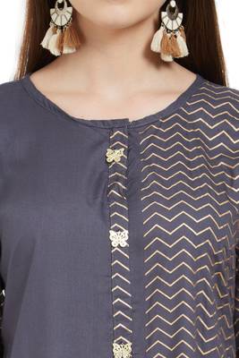 Grey printed rayon ethnic-kurtis 4