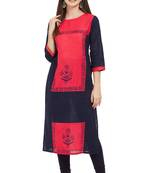 Multicolor printed cotton cotton-kurtis