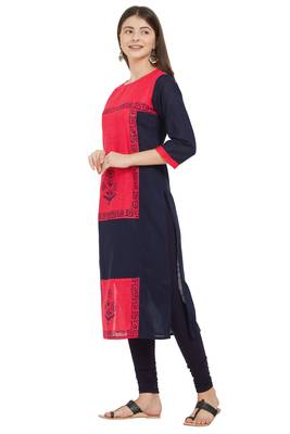 Multicolor printed cotton cotton-kurtis 3