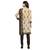 Beige Abstract Print Crepe Salwar