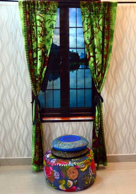 Indian Tab top Curtain Mandala Curtains, 2 Panel Set Mandala Curtain, Tapestry, Drapes & Valances, Window Curtain 4