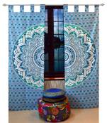 Mandala Window Tab top Curtains Drape Balcony Room Decor Curtain Boho Set Ethnic Windows & Panels Set Tab Top Curtains