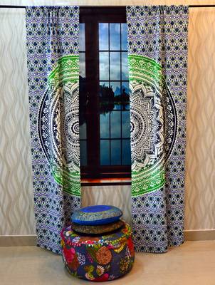 Indian Mandala Tab top Curtains Set Decorative Indian Tab Top Curtains Mandala Curtains for Bedroom 3