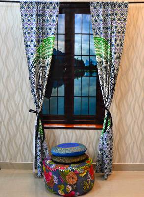 Indian Mandala Tab top Curtains Set Decorative Indian Tab Top Curtains Mandala Curtains for Bedroom 4