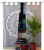 Indian Mandala Curtains Set Decorative Indian Tab Top Curtains Mandala Curtains for Bedroom Two Panel Curtains