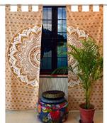 Indian Tab top Curtain Mandala Curtains, 2 Panel Set Mandala Curtain, Tapestry, Drapes & Valances, Window Curtain