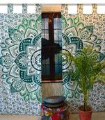 Indian Mandala Tab top Curtains Set Decorative Indian Tab Top Curtains Mandala Curtains for Bedroom