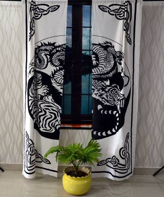 Indian Mandala Curtains Set Decorative Indian Tab Top Curtains Mandala Curtains for Bedroom Two Panel Curtains 2