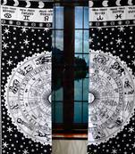 Indian Mandala Curtains Set Decorative Indian Tab Top Curtains Mandala Curtains for Bedroom Two Panel Curtains