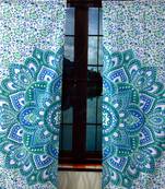 Indian Tab top Curtain Mandala Curtains, 2 Panel Set Mandala Curtain, Tapestry, Drapes & Valances, Window Curtain