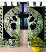 Indian Mandala Curtains Set Decorative Indian Tab Top Curtains Mandala Curtains for Bedroom Two Panel Curtains