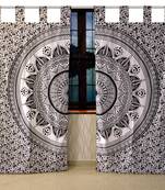 Mandala Window Tab top Curtains Drape Balcony Room Decor Curtain Boho Set Ethnic Windows & Panels Set Tab Top Curtains