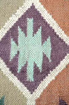 Handmade Wool Jute Kilim Rugs Small Vintage RUG  90''x150'' CM  Turkish Yasthik Kilim