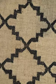Handmade  Kilim Rug Modern Floor Carpet Jute Wool Black Brown Coloured Oriental Area Rug Size 6x9 Feet