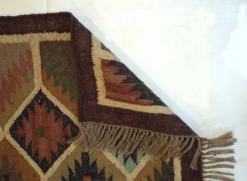 moroccan Geometric Traditional Door Mat, Bathroom Mat, Kitchen Mat Beautiful Jute Wool Rug 2