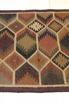 moroccan Geometric Traditional Door Mat, Bathroom Mat, Kitchen Mat Beautiful Jute Wool Rug