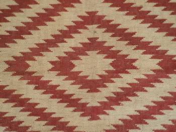 Traditional Brown Red Hippy Coloured turkish Ething Designer Jute Wool Kilim Area Rug Size By 5x8 Feet 2