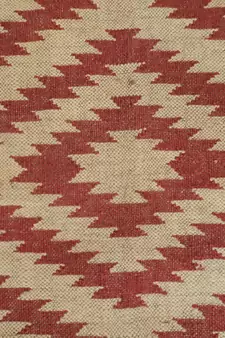 Traditional Brown Red Hippy Coloured turkish Ething Designer Jute Wool Kilim Area Rug Size By 5x8 Feet