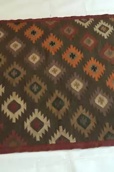 Antique Traditional Porch Designer Mat, Multi Coloured Floor Dining Jute Wool Rug