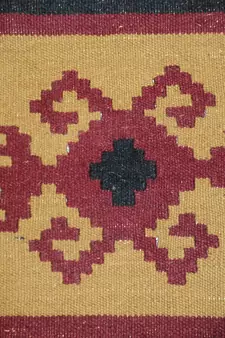 Fantastic Decor Multi Colour Wool Cotton Turkish Kilim Room Mat Size 3x5 Feet
