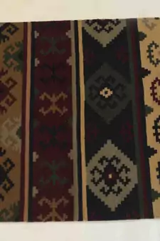 Fantastic Decor Multi Colour Wool Cotton Turkish Kilim Room Mat Size 3x5 Feet