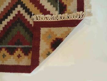 Banjara tribal Etching Beautiful Wool Cotton Kilim Carpet 2