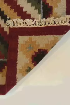 Banjara tribal Etching Beautiful Wool Cotton Kilim Carpet
