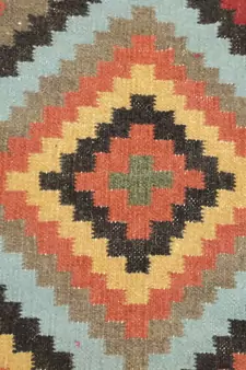 Banjara tribal Etching Beautiful Wool Cotton Kilim Carpet
