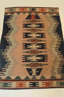Antique  Area Kilim Rug Carpet  Multi Coloured Designer Tribal Wool Cotton Rug