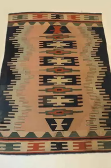Antique  Area Kilim Rug Carpet  Multi Coloured Designer Tribal Wool Cotton Rug