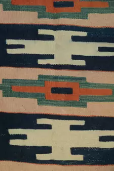 Antique  Area Kilim Rug Carpet  Multi Coloured Designer Tribal Wool Cotton Rug