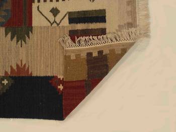 Attractive Hand Woven Multi Color  Wool Cotton Kilim Area Rug 2