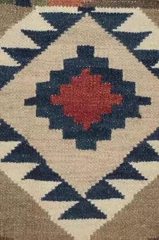 Attractive Hand Woven Multi Color  Wool Cotton Kilim Area Rug