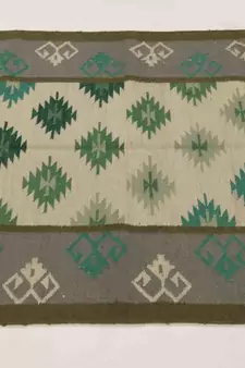 Handmade Tribal persian Wool Cotton Kilim Rug Flower Designer Carpet