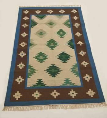 Handmade Tribal persian Wool Cotton Fast Color Beautiful Kilim Rug 1