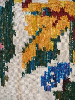 Beautiful Handmade Traditional Flower Designer Wool Silk Kilim Rug Kitchen Rug Living Rug 3
