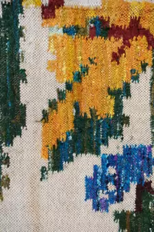 Beautiful Handmade Traditional Flower Designer Wool Silk Kilim Rug Kitchen Rug Living Rug