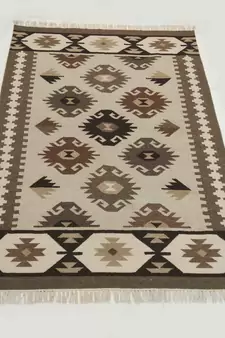 Beautiful Designer Tribal Hand Woven Oriental Kilim Door Mat, Porch Mat, Kitchen Mat, Bedroom Mat