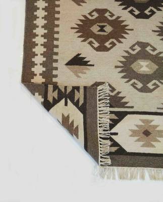 Beautiful Designer Tribal Hand Woven Oriental Kilim Door Mat, Porch Mat, Kitchen Mat, Bedroom Mat 4