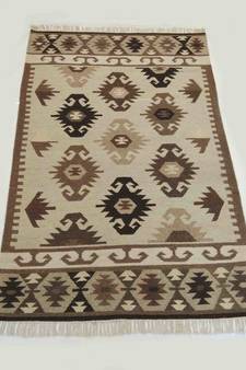 Hand Woven Oriental Tribal Beautiful Mat Wool Cotton Kilim Area Rug